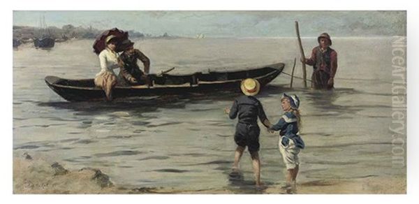 The Boat Ride Oil Painting by Johannes Marius ten Kate