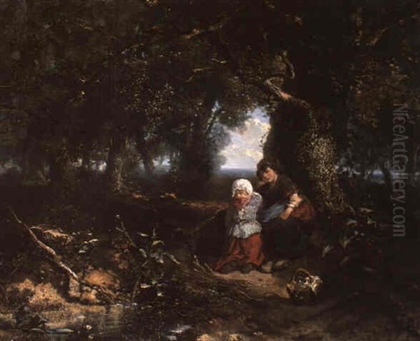 In The Woods Oil Painting by Johannes Marius ten Kate