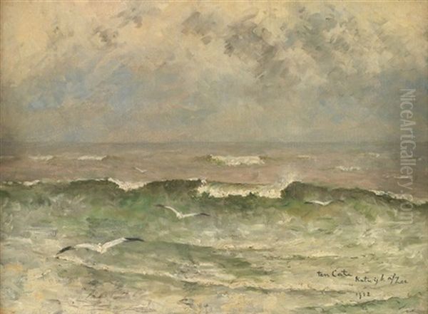 La Mer Agitee, Katur'k At Zee Oil Painting by Mari ten Kate