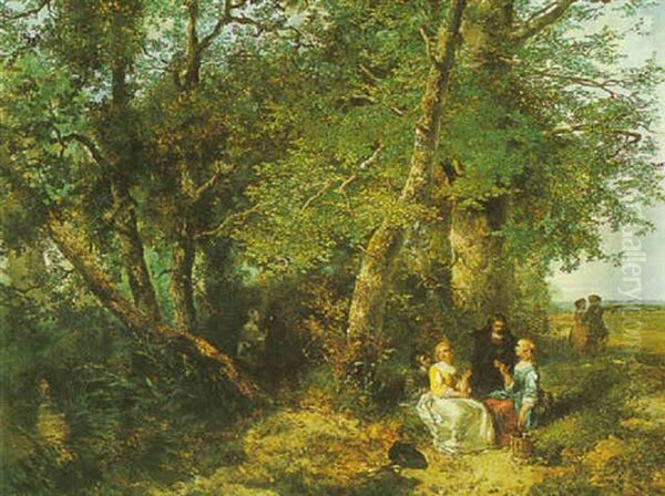 The Picnic Oil Painting by Mari ten Kate