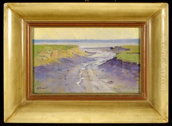 River Delta (study) Oil Painting by Nandor (Ferdinand) Katona