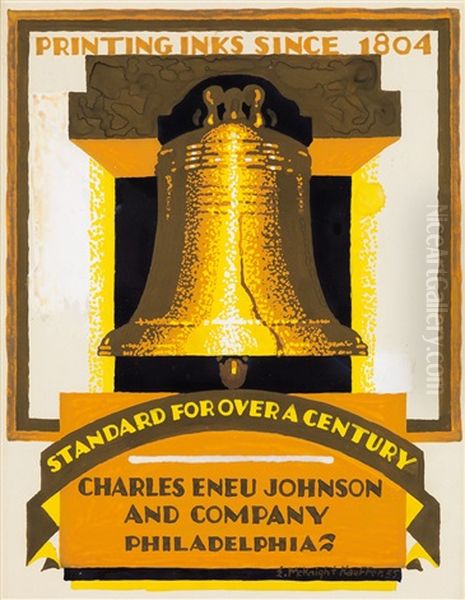 Liberty Bell Oil Painting by Edward Mcknight Kauffer