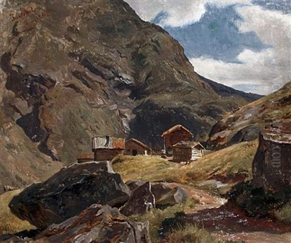 Jostedal, Norway Oil Painting by Hermann Kauffmann the Elder