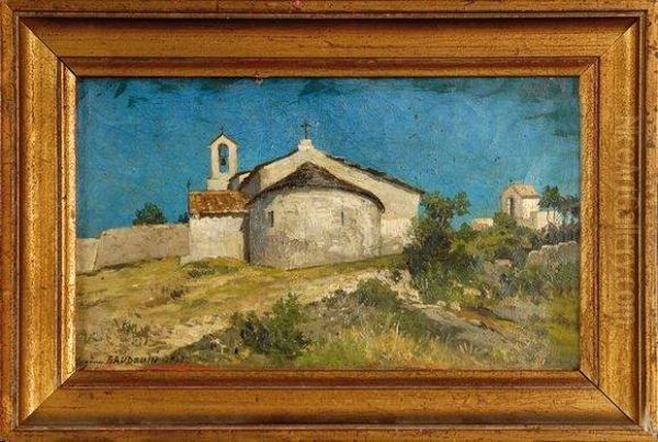 Eglise. Oil Painting by Eugene Baudouin