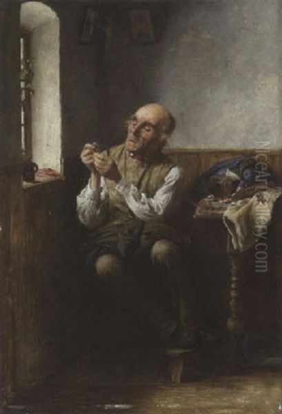 Schneider In Seiner Werkstatt by Hermann Kauffmann the Younger