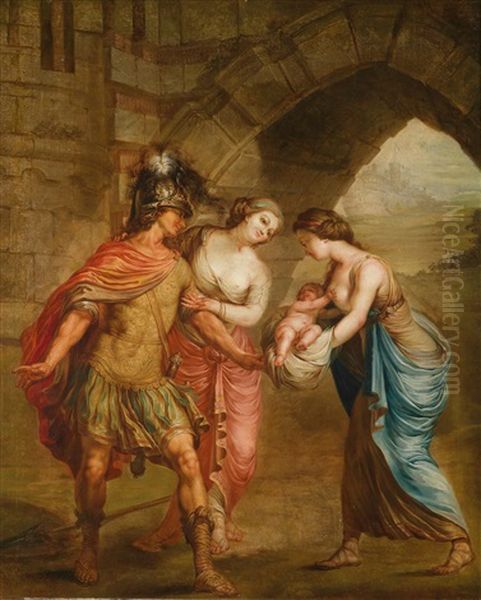 Der Abschied Hektors Von Andromache by Angelika Kauffmann