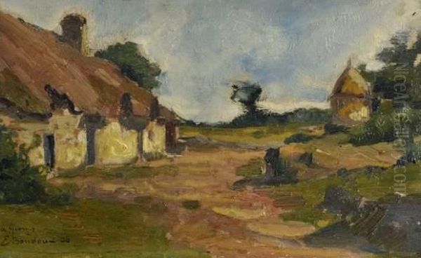 Paysage Oil Painting by Emile Baudoux