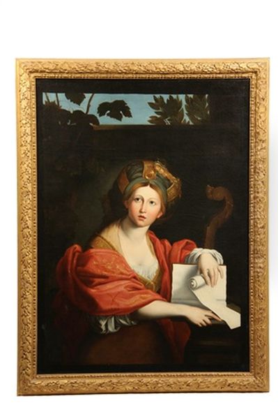 The Cumaean Sybil (after Domenicheno) Oil Painting by Angelika Kauffmann