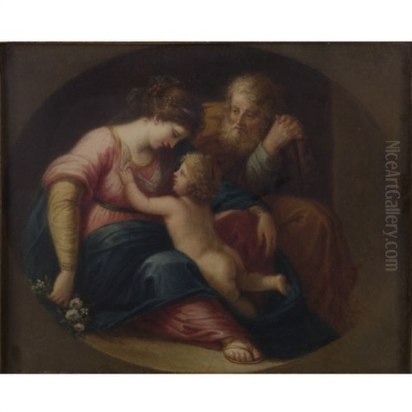 Holy Family Oil Painting by Angelika Kauffmann