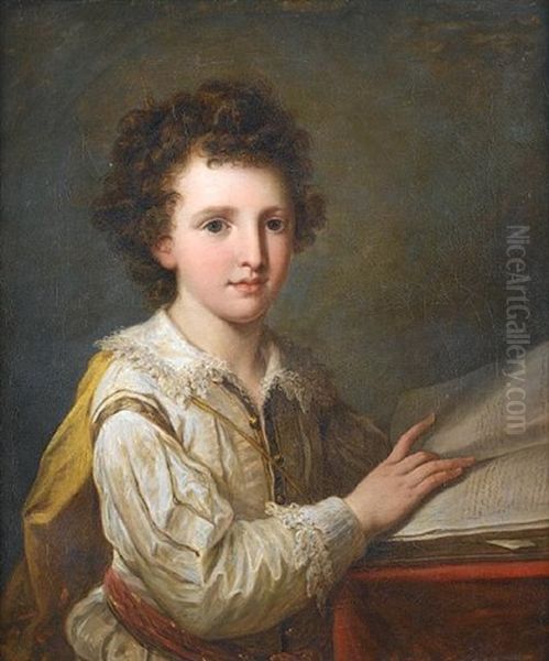 Portrait Of William Heberden The Younger Oil Painting by Angelika Kauffmann