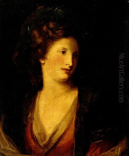 Portrait Of A Lady (self-portrait?) Oil Painting by Angelika Kauffmann