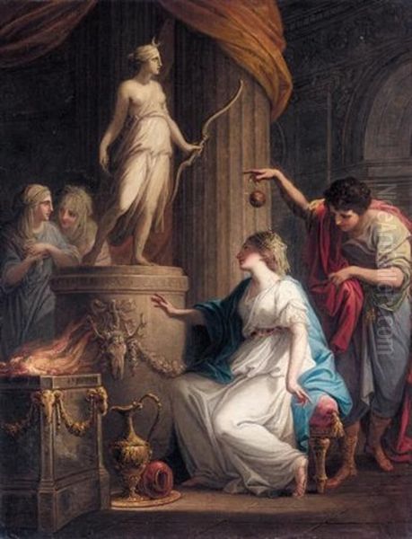 Orestes And Iphigenia At Tauris Oil Painting by Angelika Kauffmann