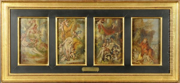 Les Quatre Saisons Oil Painting by Baudry Paul