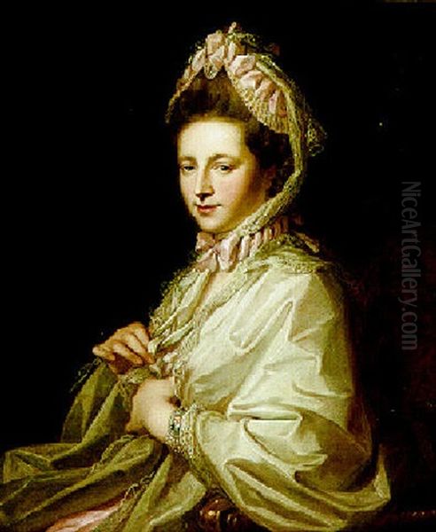 Bildnis Der Anne Miller, Countess Of Albemarle, Wife Of The Third Earl Of Albemarle Oil Painting by Angelika Kauffmann