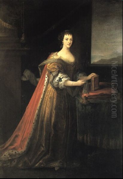 Portrait Of Blanche Somerset In Peeress's Robes Oil Painting by Angelika Kauffmann