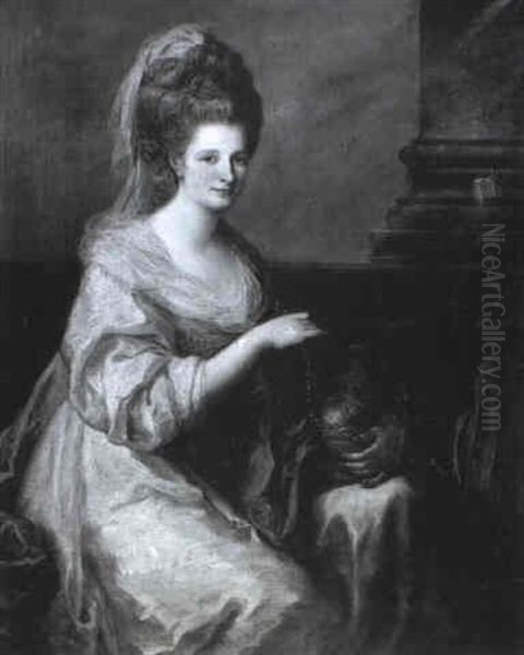 Portrait Of Dorcas Bagwell (d. 1827) Oil Painting by Angelika Kauffmann