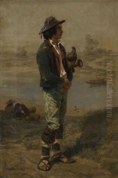 Figure Oil Painting by Hugo Wilhelm Kauffmann