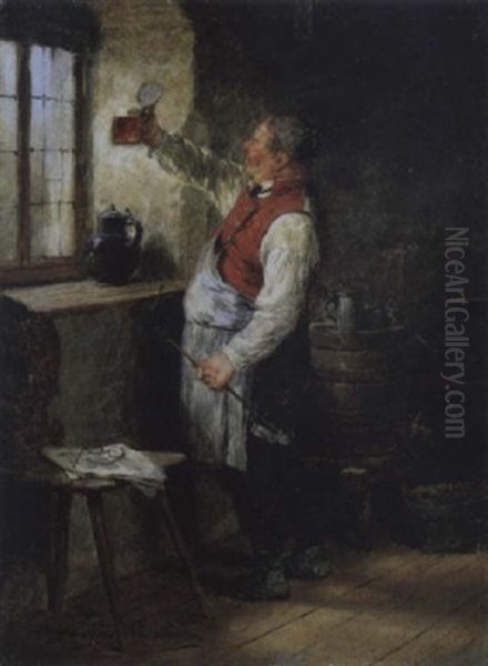 Der Gastwirt Oil Painting by Hugo Wilhelm Kauffmann