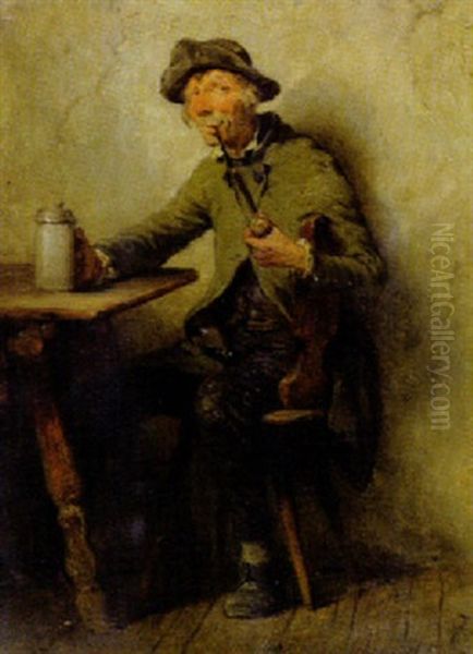 Der Zecher Oil Painting by Hugo Wilhelm Kauffmann