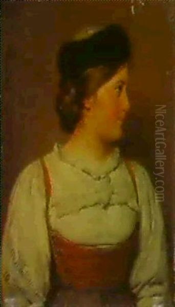 Jeune Fille Russe Oil Painting by Hugo Wilhelm Kauffmann