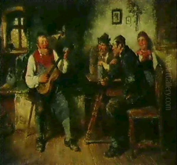 Der Singende Wirt Oil Painting by Hugo Wilhelm Kauffmann