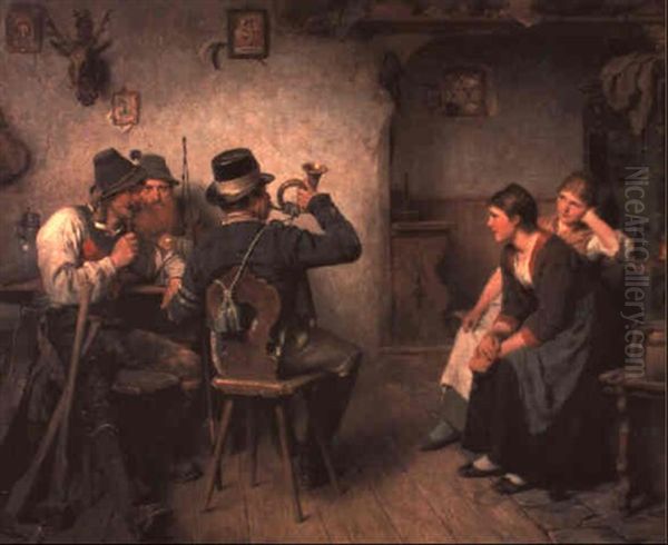 Der Postillion Im Wirtshaus by Hugo Wilhelm Kauffmann