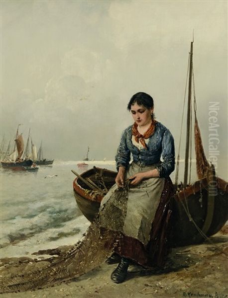 Franzosisches Fischermadchen by Adolf Kaufmann