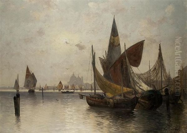 Vor Santa Maria Della Salute by Adolf Kaufmann