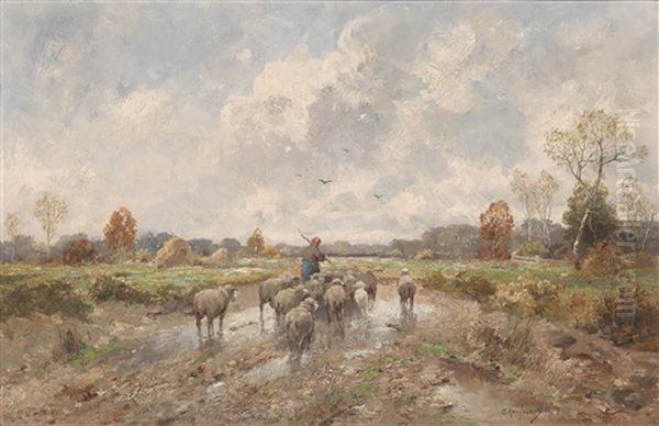 Motiv Aus Der Bretagne Oil Painting by Adolf Kaufmann