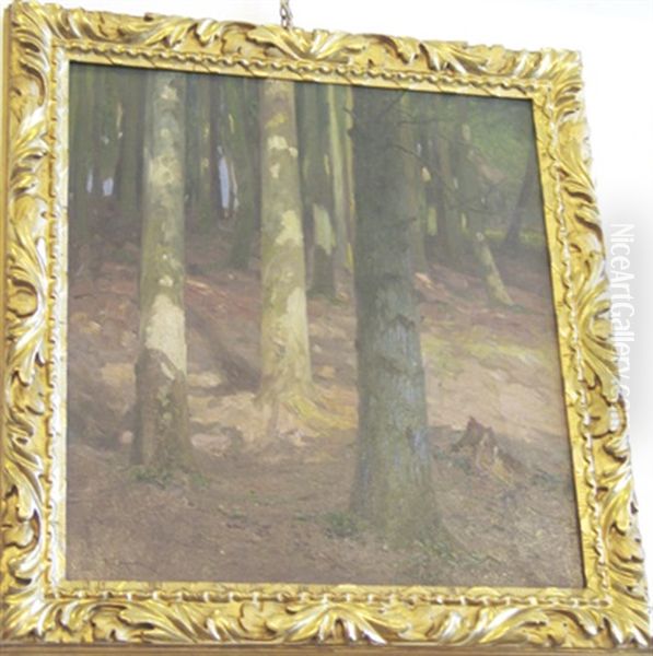 Wald Oil Painting by Adolf Kaufmann