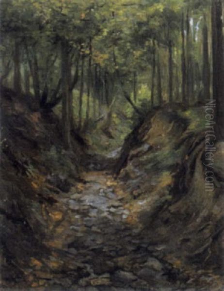 Waldinneres Oil Painting by Adolf Kaufmann