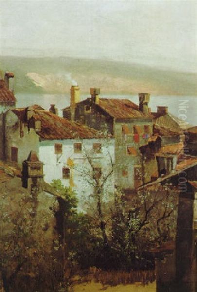 Fruhling In Istrien Oil Painting by Adolf Kaufmann