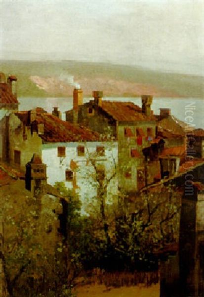 Fruhling In Istrien Oil Painting by Adolf Kaufmann