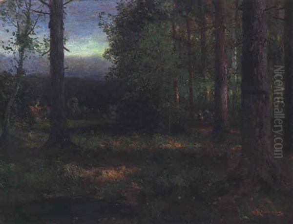 Frauen Im Wald Oil Painting by Adolf Kaufmann