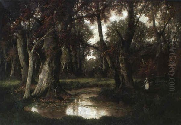 Waldtumpel Oil Painting by Adolf Kaufmann