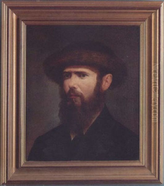 Portrait Of A Bearded Gentleman Oil Painting by Isidor Kaufmann