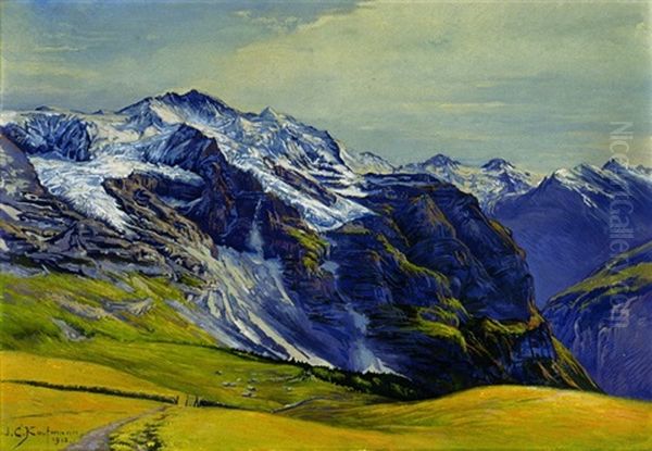 Berglandschaft Oil Painting by Joseph Klemens Kaufmann