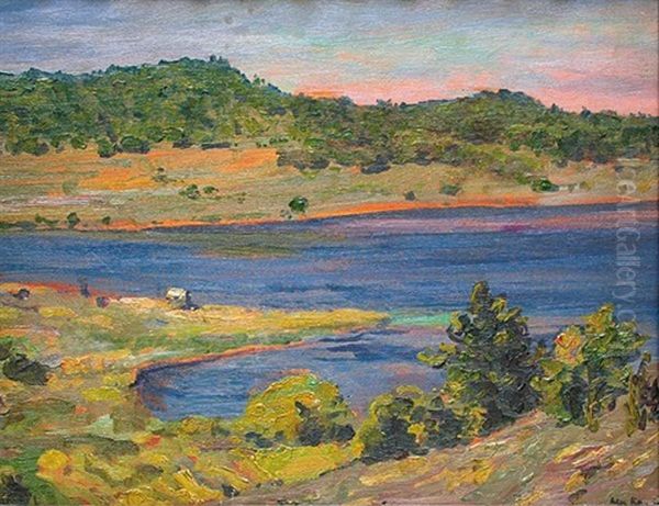 Au Bord Du Lac Oil Painting by Leon Kamir Kaufmann