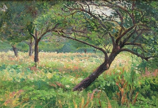 Jardin Fleuri Oil Painting by Leon Kamir Kaufmann