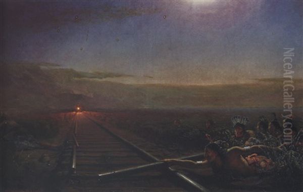 Westward The Star Of Empire Oil Painting by Theodore Kaufmann