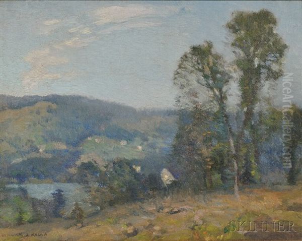 Two Vermont Landscapes: St. Johnsbury Oil Painting by William Jurian Kaula