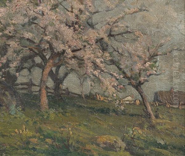 Spring Orchard Oil Painting by William Jurian Kaula