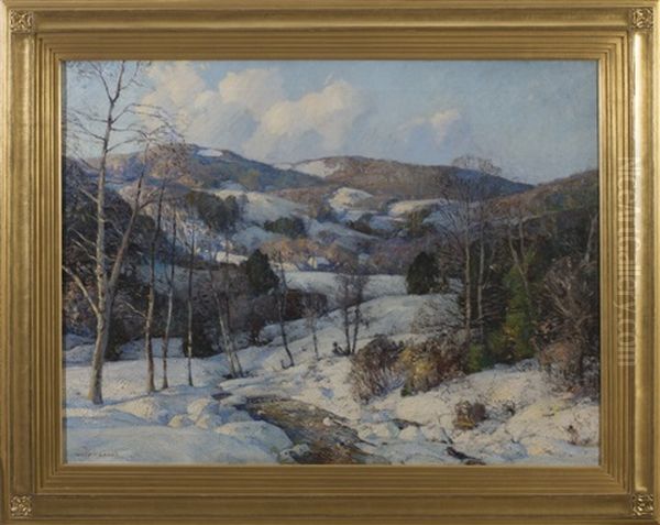 Winter, Hillsboro County, New Hampshire Oil Painting by William Jurian Kaula