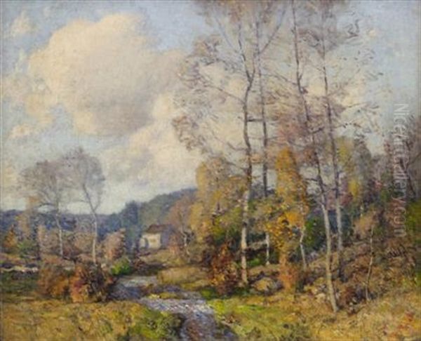 Furnace Brook, New Ipswich New Hampshire Oil Painting by William Jurian Kaula