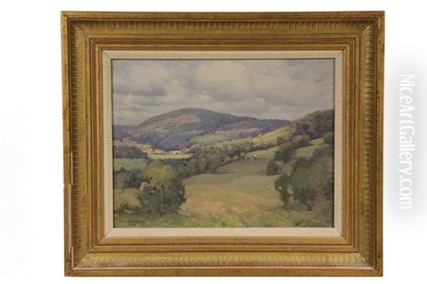 Danville Hills, Vermont Oil Painting by William Jurian Kaula