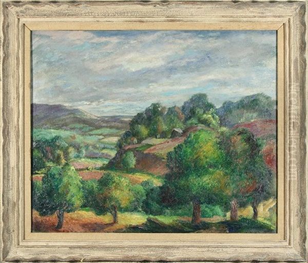 Summer Landscape Oil Painting by William Jurian Kaula