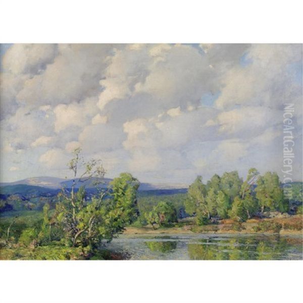 Souhegan River New Ipswich, New Hampshire Oil Painting by William Jurian Kaula