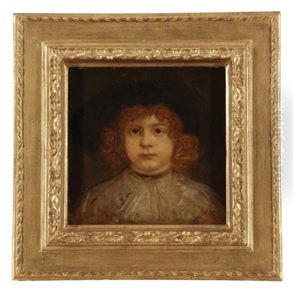 Portrat Eines Jungen Oil Painting by Friedrich Kaulbach