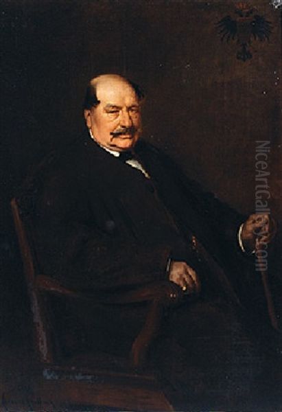 Portrait Of Aloys Count Von Arco by Hermann Kaulbach