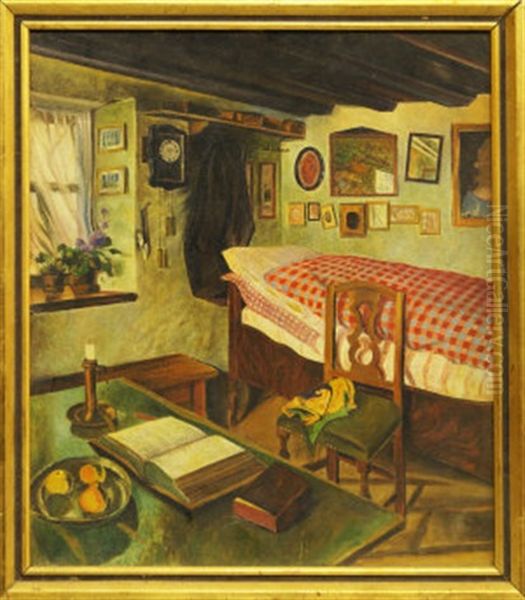 Interior Scene Oil Painting by Paul Kautzmann